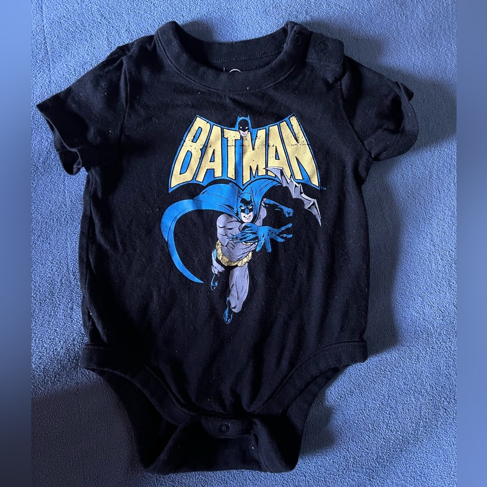 Batman, short sleeve bodysuit.